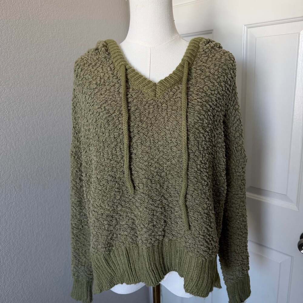 POL Women's Green and Khaki Hoodie